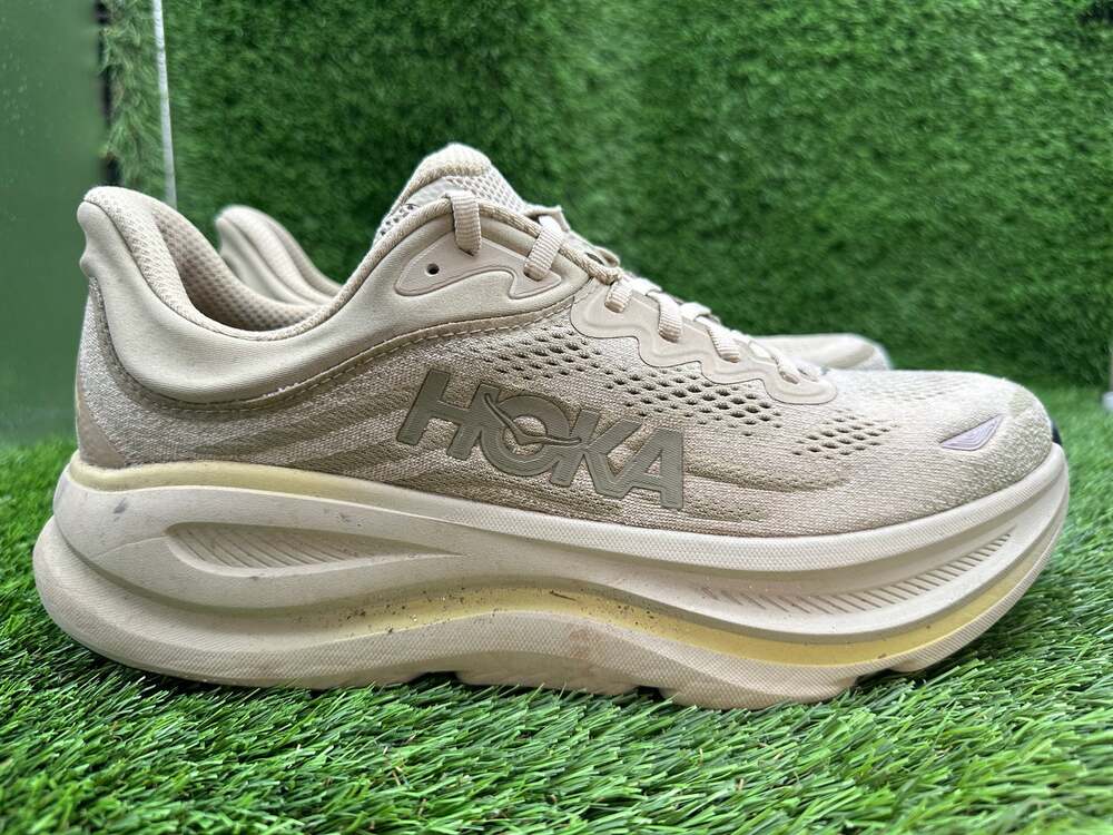 Hoka One One Bondi 9 1162011-GSSL Athletic Sneaker Men's 11D Gray Knit Sports